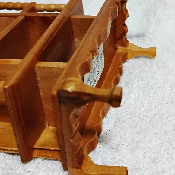 Miniature Wooden Hutch Dollhouse Cabinet Dining Furniture Scale 1:12 Style 2 - Picture 9 of 11